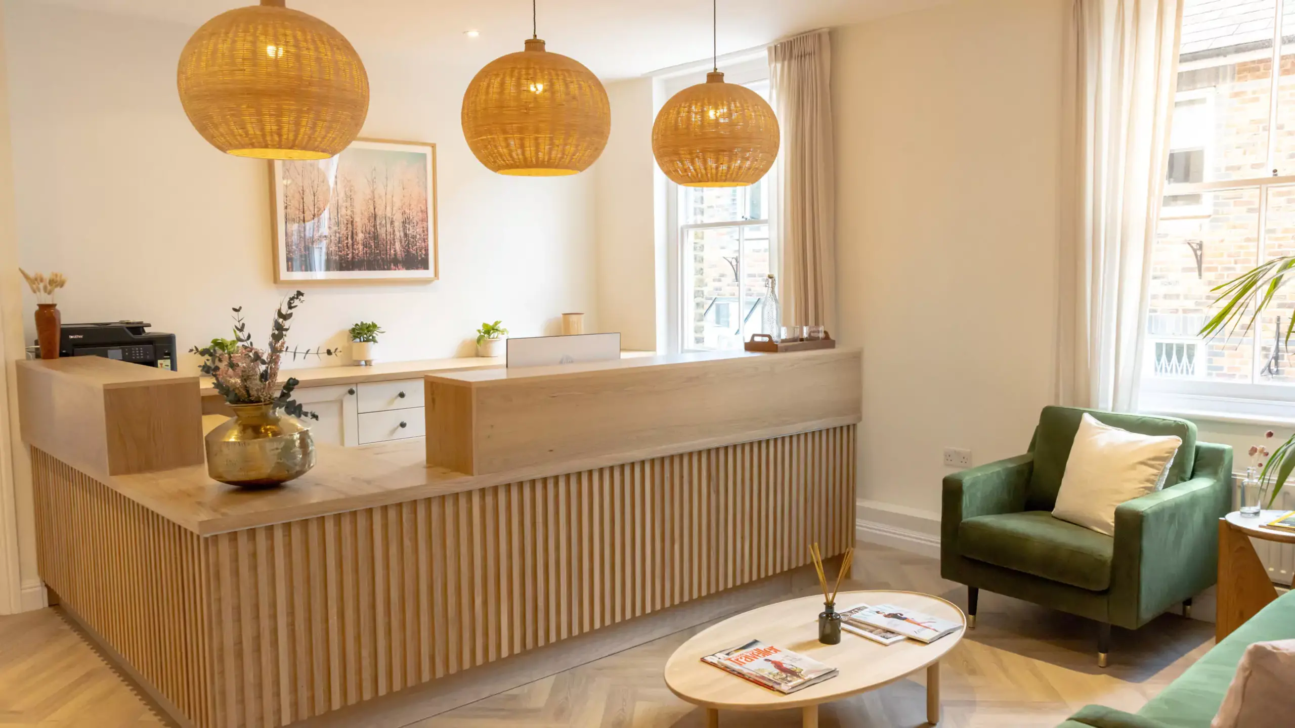 Reception area — tranquil space